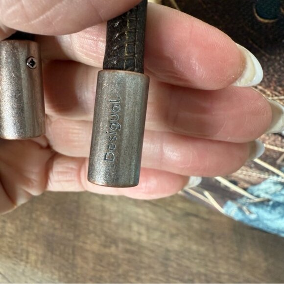 DESIGUAL New Camouflage Leiria Oversized Large Shoulder Bag Canvas Denim Print - Picture 9 of 11